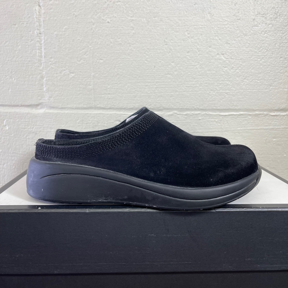Birkenstock Tatami Clogs Black Suede Slip On Mules Shoes Women's 38 EU/7 US